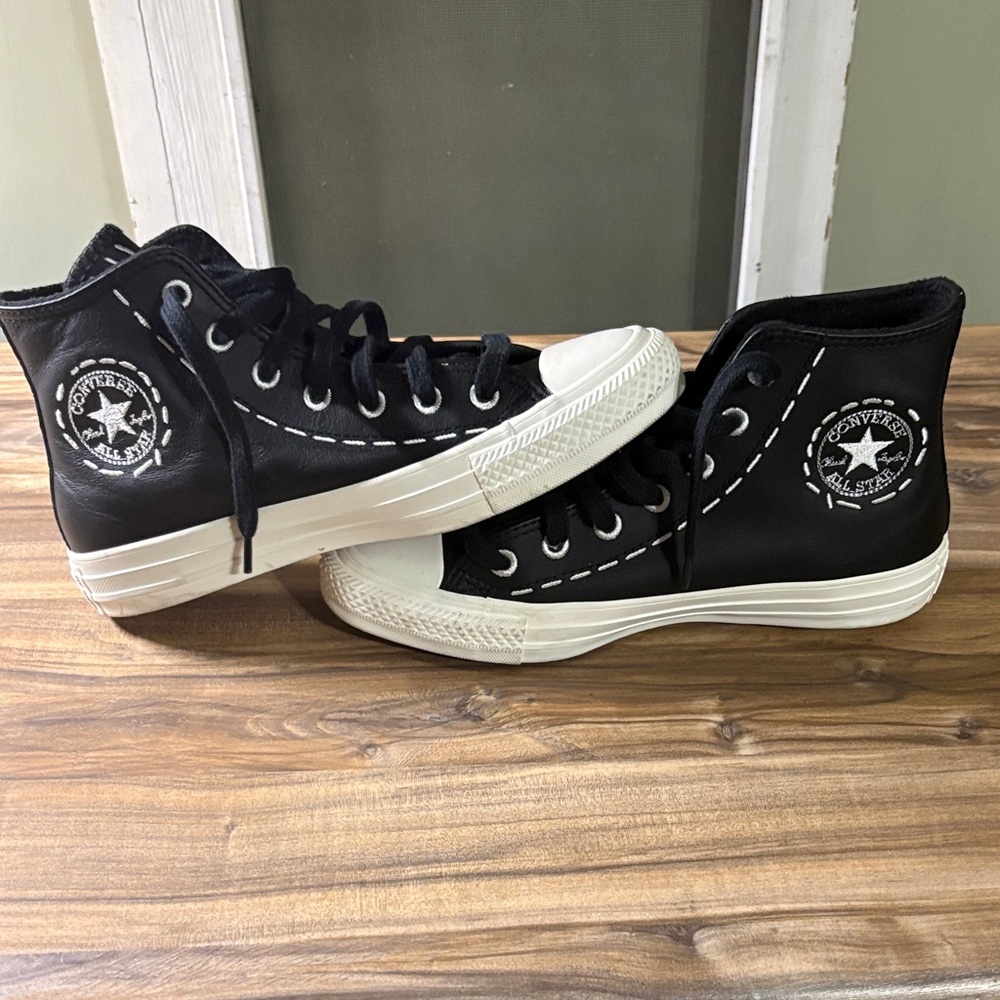 Converse Chuck Taylor All Star Bold Stitch 6 Women’s Shoes Black Leather A07964C